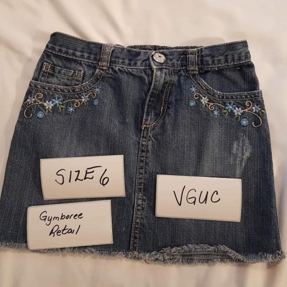 Gymboree jean skirt size 6 - Picture 1 of 2